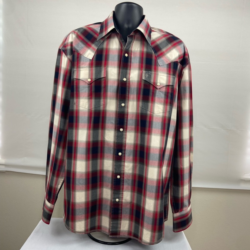 Stetson XL Mens Pearl Snap Western Shirt